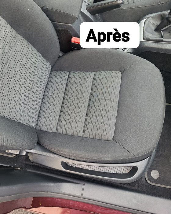 Siège après nettoyage